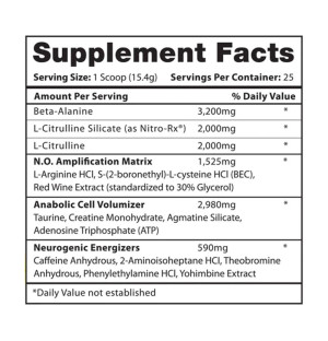 Skład produktu Hi-Tech Pharma Krank3D 385g