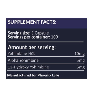 Skład produktu Phoenix Labs Triple Yohimbine 100 kaps.