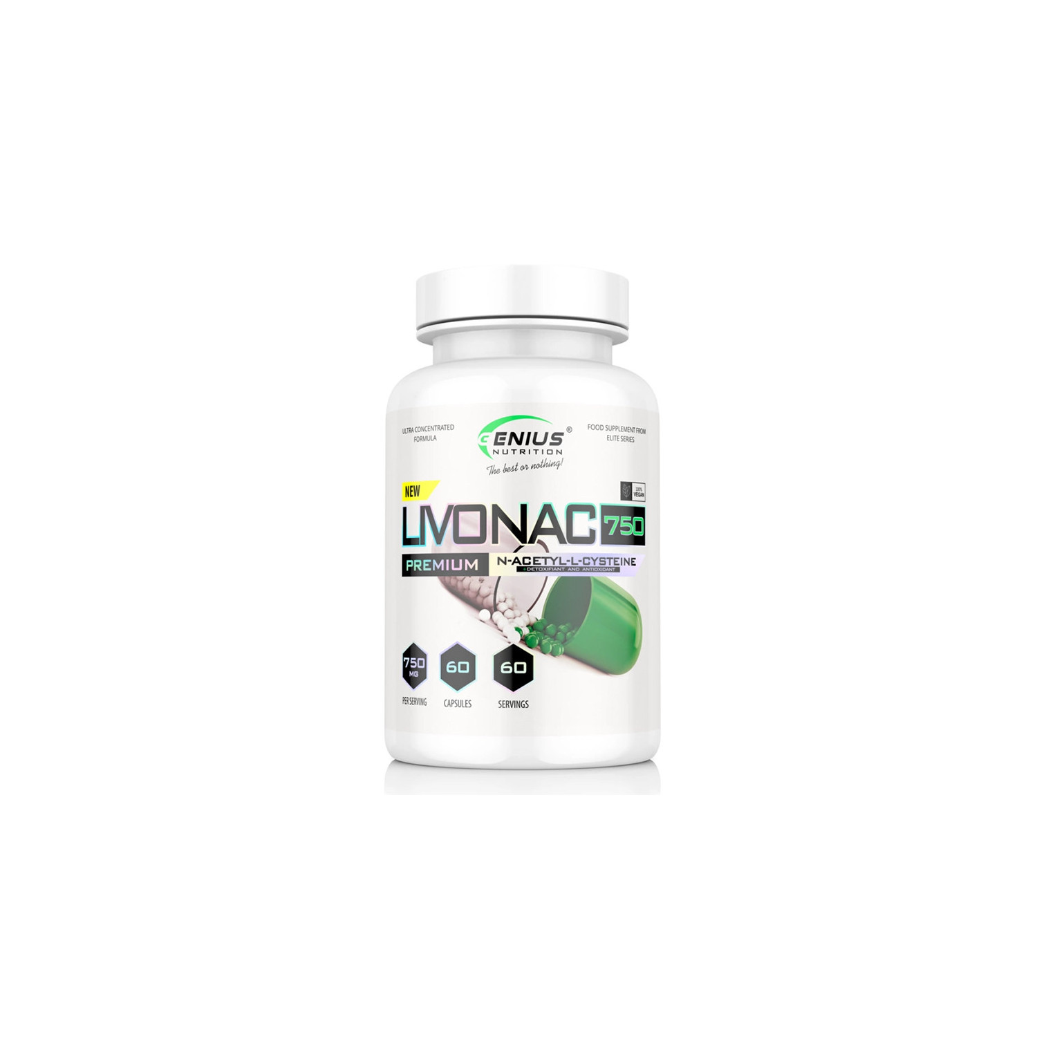 Genius Nutrition LivoNac 750 60 kaps.