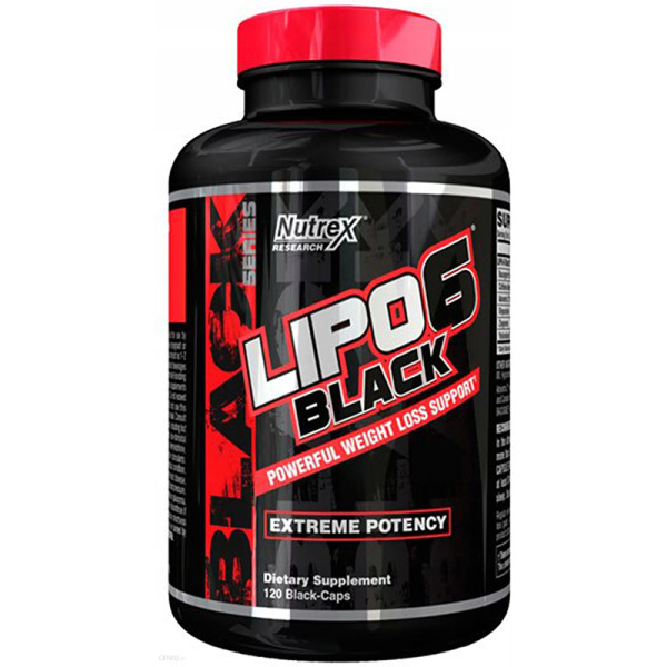 Nutrex LIPO6 BLACK Weight Loss Support 60 caps.