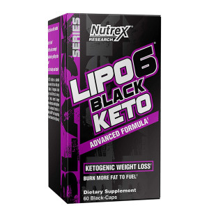 Nutrex LIPO6 BLACK KETO Advanced Formula 60 caps.