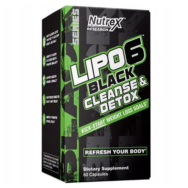 Nutrex LIPO6 BLACK Cleanse & Detox 60 kaps.