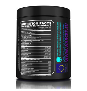 Product composition Genius Nutrition Warcry Gaming 240g Cyber Grapes