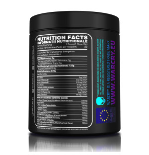 Product composition Genius Nutrition Warcry Gaming 240g Peach Assault