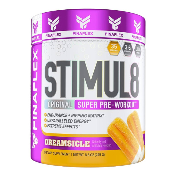 FINAFLEX STIMUL8 Original Pre-Workout 245g Bulk Burner & Pre-Workout