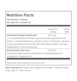 Product composition FINAFLEX Pro Xanthine Fatburner 60 caps.