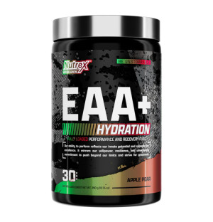 Nutrex EAA Hydration to preparat w proszku, który dostarcza kompleks niezbędnych aminokwasów egzogennych (EAA)
