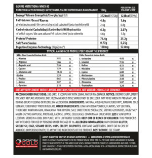 Skład Genius Nutrition Whey-X5 900g