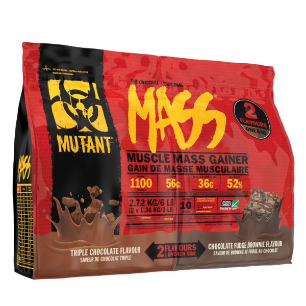 Mutant Mass 2 Flavours Triple Chocolate & Brownie 2720g