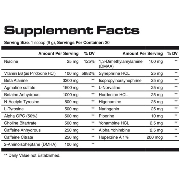 Product composition Skull Labs Angel Dust V2 270g