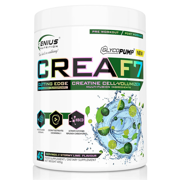 Genius Nutrition Crea F7 405g Stormy Lime Genius Nutrition Crea F7 405g Stormy Lime