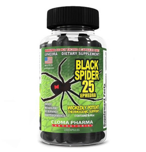 Cloma Pharma Black Spider - 100 caps.