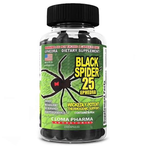 Cloma Pharma Black Spider - 100 caps.