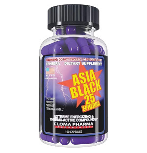Cloma Asia Black - 100 caps.