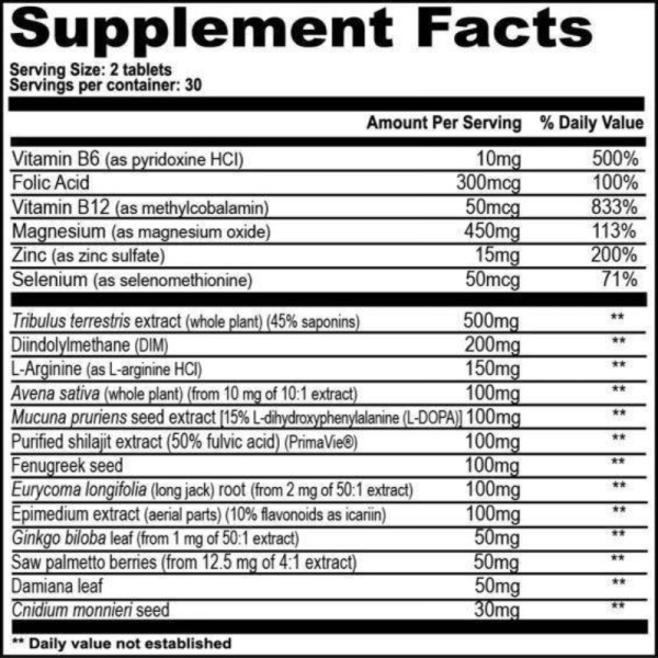 Product composition GAT Sport TESTROL Gold 60 caps.