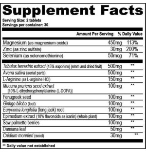 Product composition GAT Sport TESTROL ORIGINAL 60 caps.