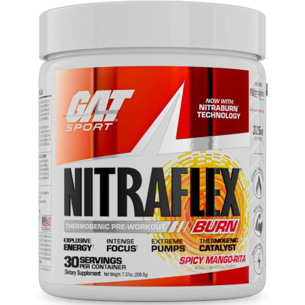 GAT Sport NITRAFLEX Burn 215g Spicy Mango-Rita