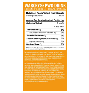 Skład produktu Genius Warcry PWO 330ml Gruszka