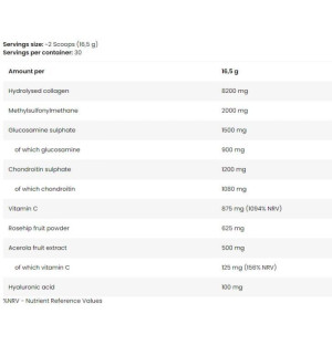 Skład produktu Skull Labs Perfect Joints 495g