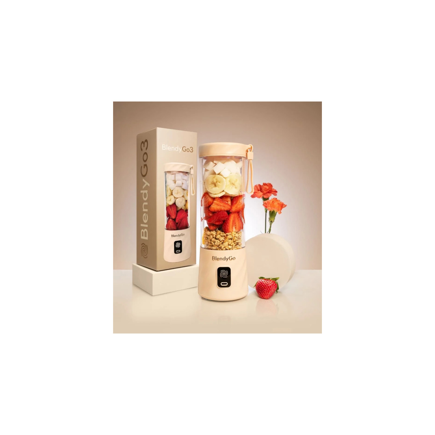 BlendyGo 3 Personal Blender Beige