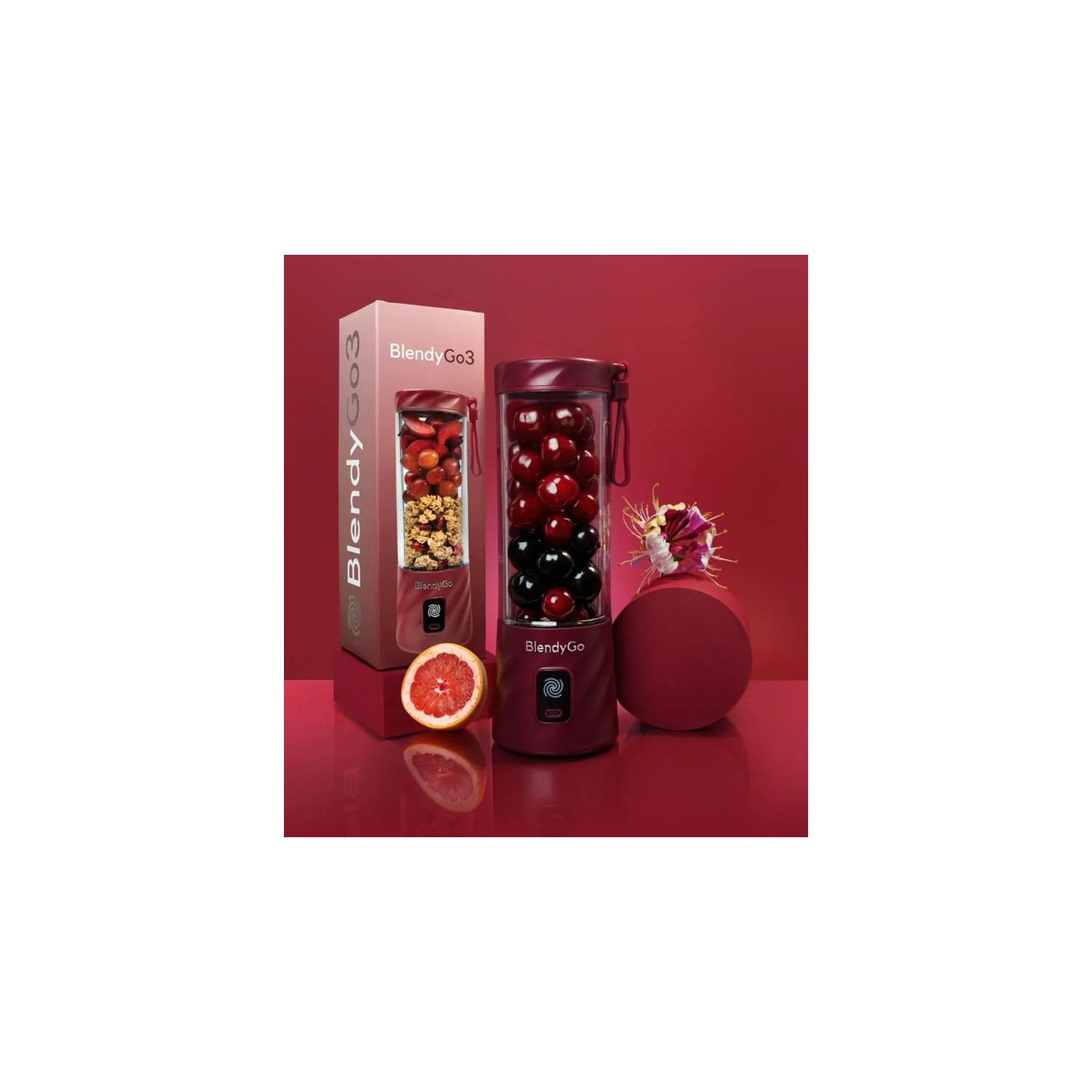 BlendyGo 3 Personal Blender Red