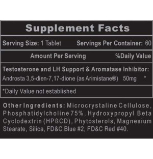 Product composition Hi-Tech Pharma Arimistane 60 caps.