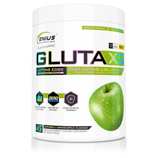 Genius Nutrition Gluta X5 405g Apfel