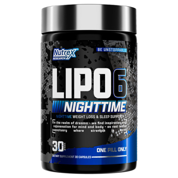 Nutrex Lipo6 Black Nighttime Ultra Concentrate 30 caps.