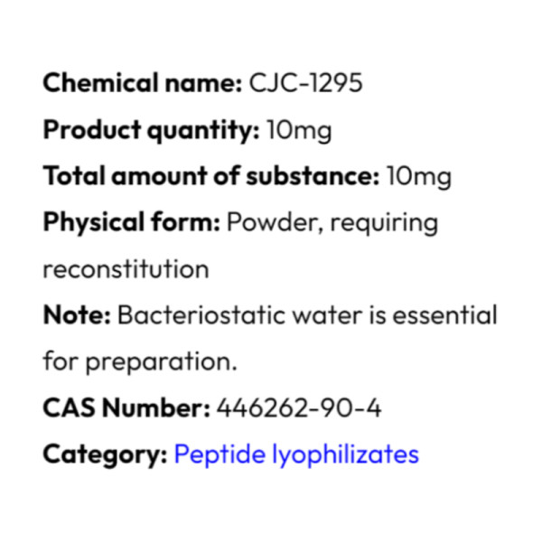 Ausführliche Informationen Powerock Pharma CJC-1295 10mg