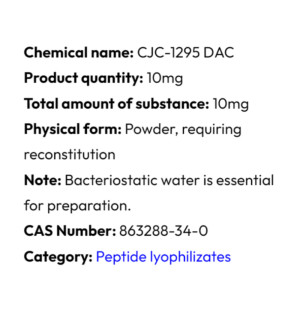 Szczegółowe informacje Powerock Pharma CJC-1295 DAC 10mg