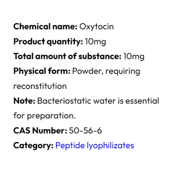 Ausführliche Informationen Powerock Pharma OXYTOCIN 10mg