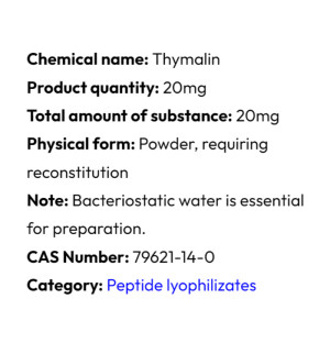 Ausführliche Informationen Powerock Pharma THYMALIN 20mg