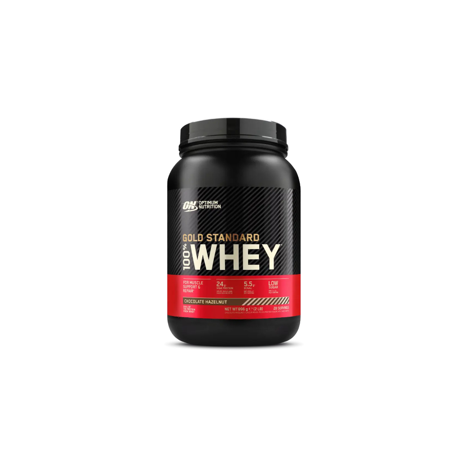 ON 100% Whey Gold Standard 907g chocolate with nuts