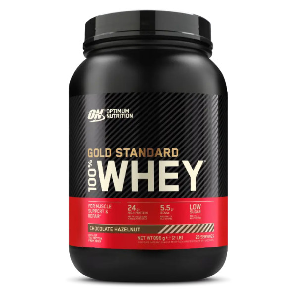 ON 100% Whey Gold Standard 907g chocolate with nuts