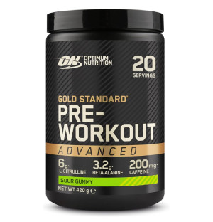 ON Gold Standard PreWorkout ADVANCED 420g saure Gelees