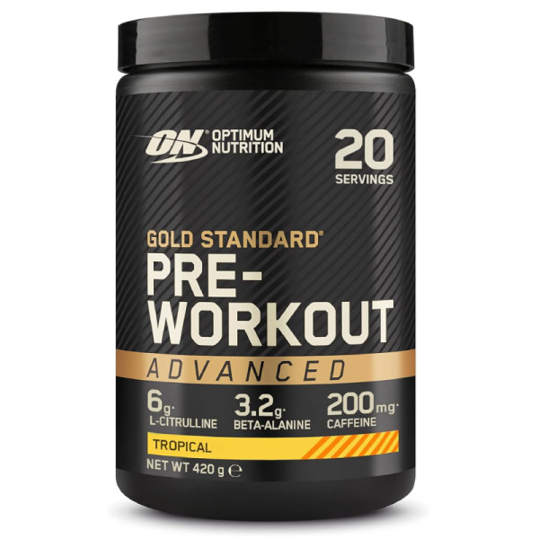 ON Gold Standard PreWorkout ADVANCED 420g tropikalny