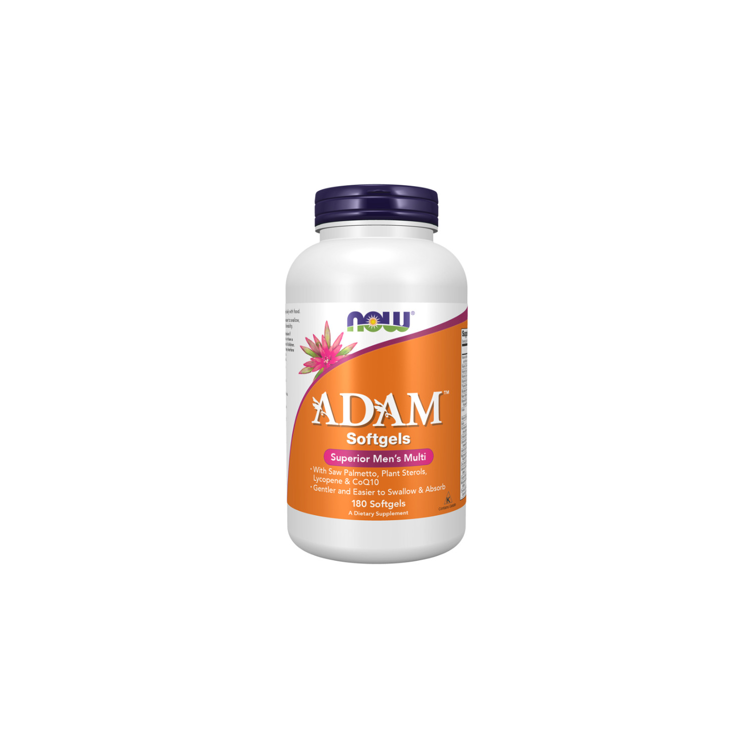 NOW Foods ADAM Multi-Vitamin for Men Softgels 180 caps.