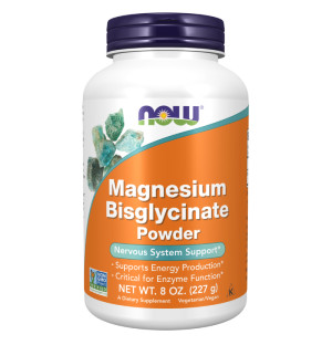 NOW Foods Bisglicynian Magnezu w Proszku 227g