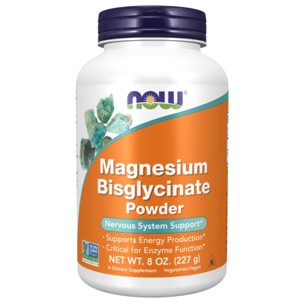 NOW Foods Bisglicynian Magnezu w Proszku 227g