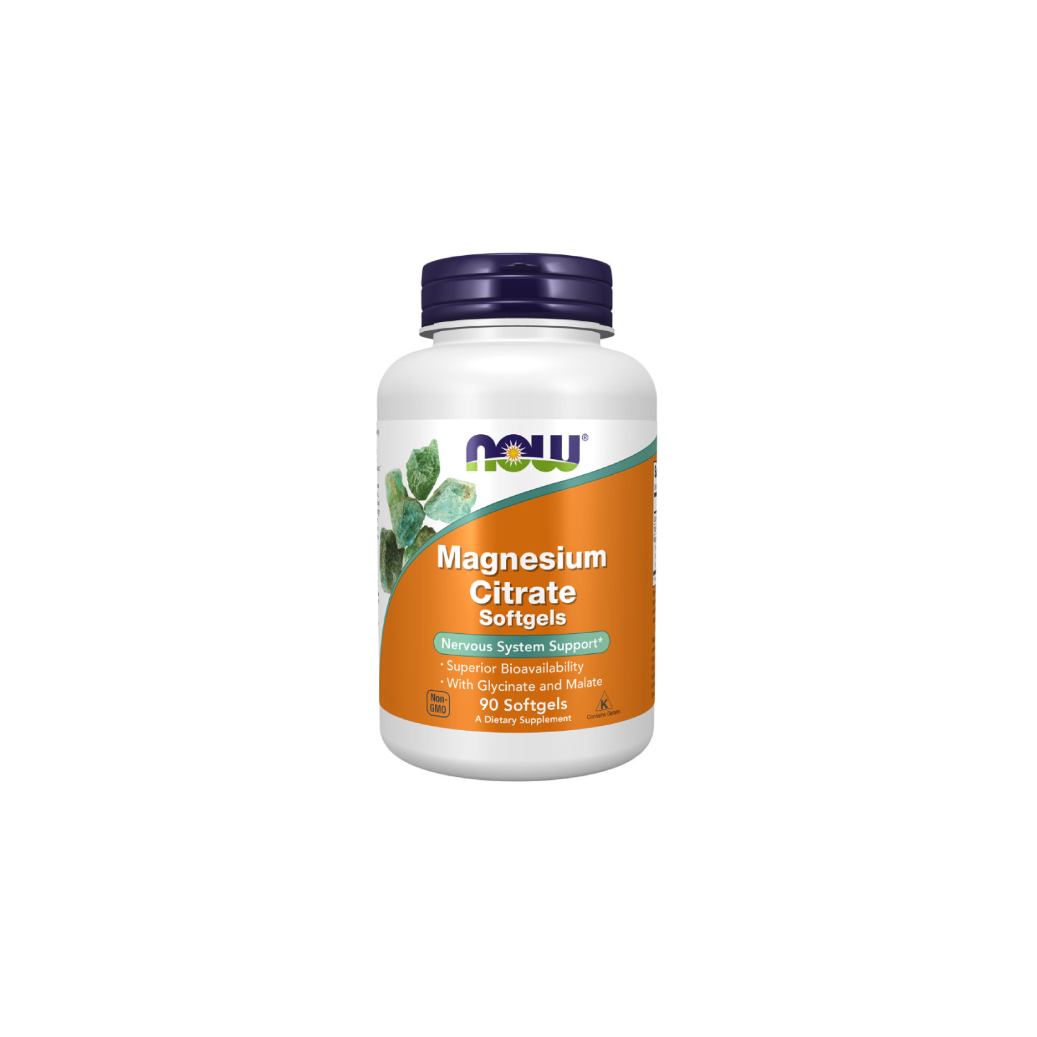 NOW Foods Cytrynian Magnezu 90 kaps. Softgels