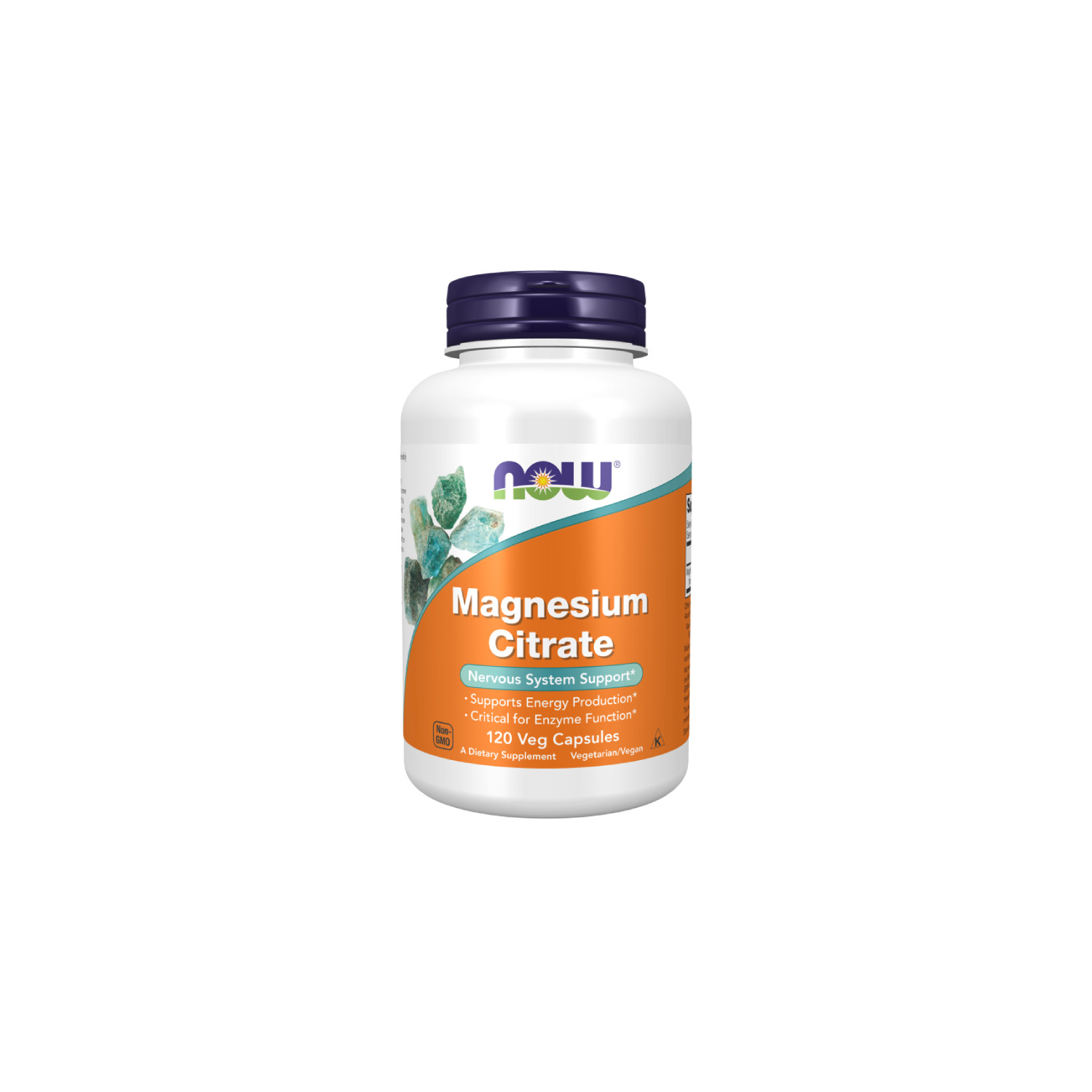 NOW Foods Magnesiumzitrat 400mg 120 kaps. Vege