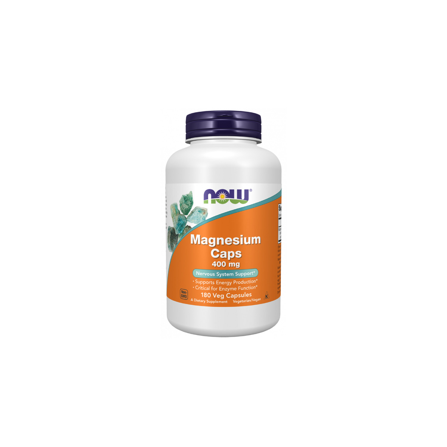 NOW Foods Magnesium 400mg 180 caps. Vege