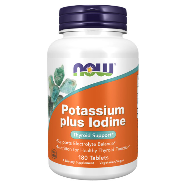 NOW Foods Potassium plus Iodine 180 tabs.