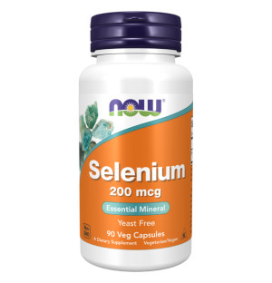 NOW Foods Selenium 200mcg 90 caps. Vege