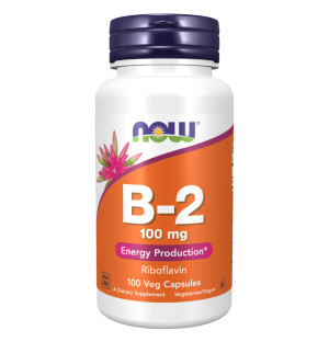 NOW Foods B-2 Riboflavin 100mg 100 caps. Vege