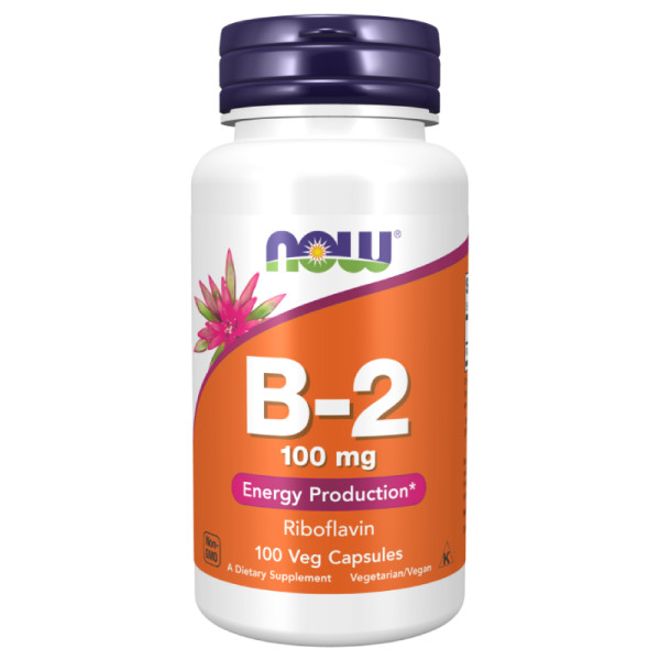 NOW Foods B-2 Riboflavin 100mg 100 caps. Vege