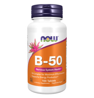 NOW Foods Vitamin B-50 100 tabl.