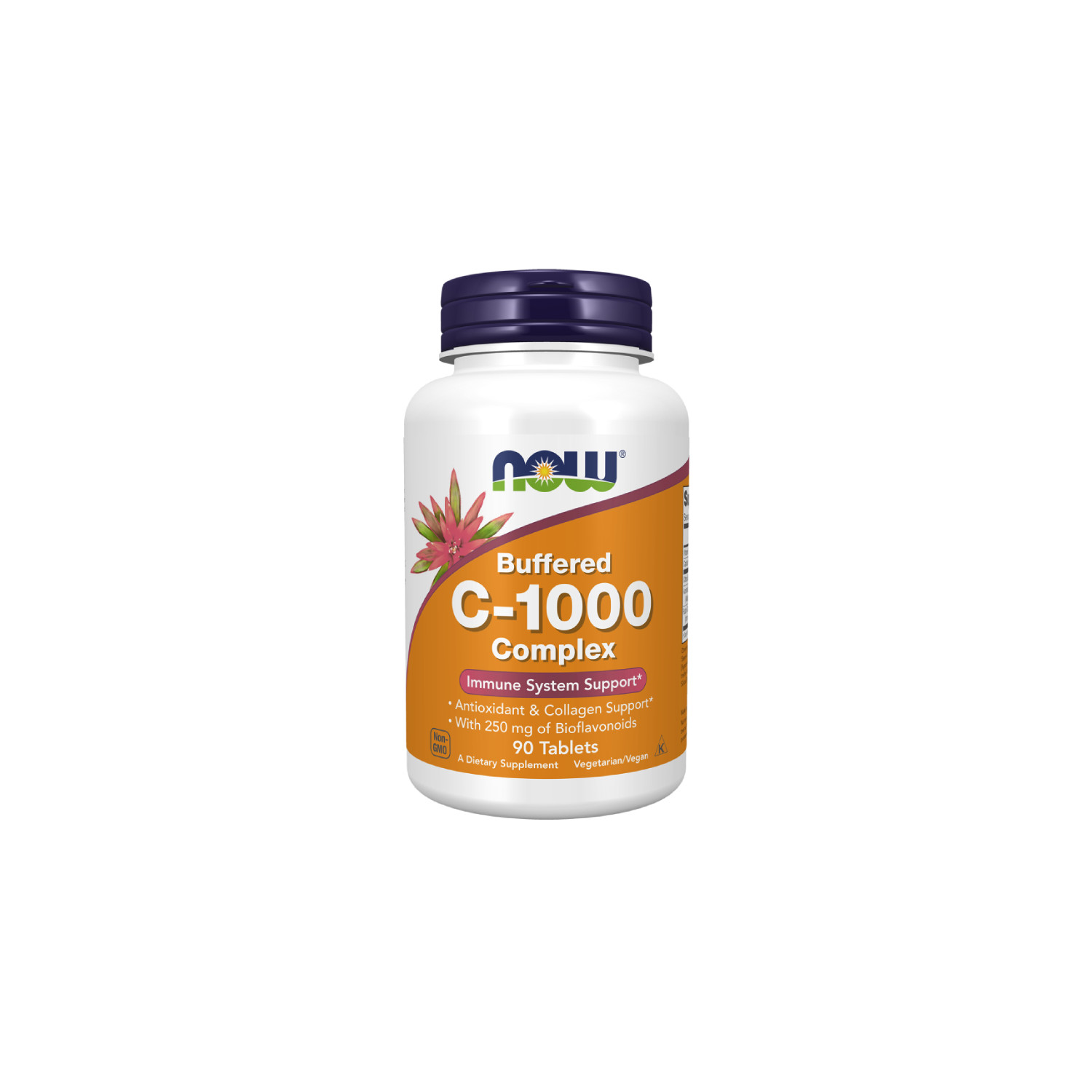 NOW Foods Witamin C-1000 Complex 90 tabs. Buffered with 250mg Bioflavonoids