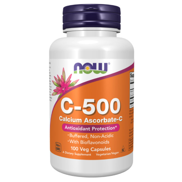 NOW Foods Vitamin C-500 Calcium-Ascorbat-C 100 kaps. Vege