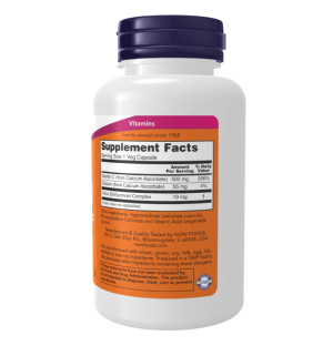 Product composition NOW Foods Vitamin C-500 Calcium Ascorbate-C 100 caps. Vege